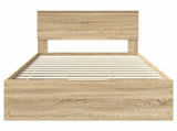 Bed Frame with Drawer Sonoma Oak 100 x 200 cm Engineer Wood 3410737