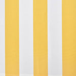 ZNTS Folding Awning Manual Operated 300 cm Yellow/White 275558