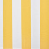 ZNTS Folding Awning Manual Operated 300 cm Yellow/White 275558