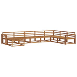 Outdoor Sofa Set 8 pcs Natural Solid Acacia Wood 3368002