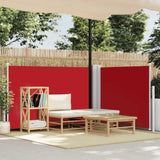 Retractable Side Awning Red 100x600 cm 48447