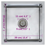 Handmade Kitchen Sink Stainless Steel 145077