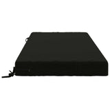 Seat Cushion SOEST 100% Polyester Black 120 x 80 x 10 cm 946804