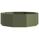 Planter Olive Green 120 x 120 x 35 cm Steel 883727