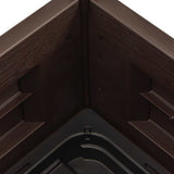 313972 Garden Raised Bed PP Mocha 43x43x35 cm