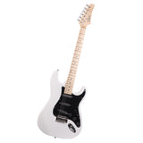 GST Stylish Electric Guitar Kit with Black Pickguard White 87751298