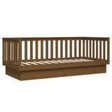 Day Bed without Mattress Honey Brown 100x200 cm Solid Wood Pine 821572