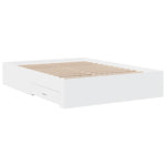 Bed Frame with Drawers without Mattress White 120x200 cm 3280391