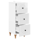 Drawer Cabinet High Gloss White 33 x 34.5 x 90 cm 894159