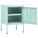 Nightstands 2 pcs Mint 35x35x51 cm Steel 3095210