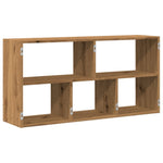 ZNTS Wall Shelf Artisian Oak 100x25x50 cm Engineered Wood 853280