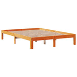 Bed Frame without Mattress Wax Brown 140x190 cm Solid Wood Pine 3306061