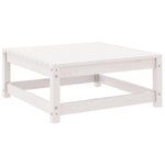 2 Piece Garden Lounge Set White Solid Pinewood 805696