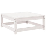 2 Piece Garden Lounge Set White Solid Pinewood 805696