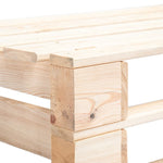 Garden Pallet Corner Bench Wood 45769