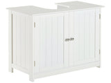 Under Sink Bathroom Storage Cabinet 2 Layers Vanity Unit Wooden - White T3398P344393