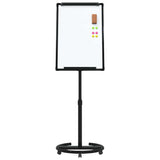 Magnetic Whiteboard Black and White 62 x 62.5 x 197 cm EPS 42019279