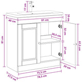 Bathroom Furniture Set Artisan Oak 78.5 x 37.5 x 81 cm 3404143