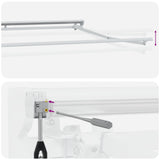 Electric Retractable Awning Yellow, Grey and White 5 x 3 m 3421894