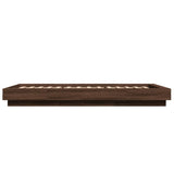 Bed Frame without Mattress Brown Oak 90x200 cm 3281216