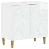 2 Piece Bathroom Cabinet Set DELFT High Gloss White 3418030
