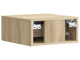Wall-Mounted Bedside Cabinet 2 pcs Sonoma Oak 34.5 x 33 x 20 cm 898600