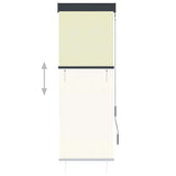 Outdoor Roller Blind 60x250 cm Cream 145947