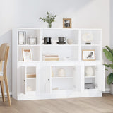 Highboards 3 pcs White Engineered Wood 3185303