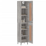 Highboard Grey Sonoma 34.5x34x180 cm Engineered Wood 3200471