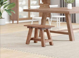 Bench Natural 50.5 x 25 x 47.5 cm Solid Mahogany wood 42012394