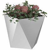 Planter 2 pcs Silver 50 x 50 x 50 cm Galvanised Steel 883847