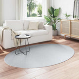 Area Rugs Oval HUARTE Grey 140 x 200 cm 100% Polyester 4103638