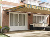 Retractable Awning Green and yellow 600 x 350 cm 3331801