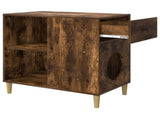 Cat House Smoked Oak 72 x 42.5 x 70 cm Engineered Wood 8000685