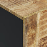Sideboard with 4 Doors 60x33x75 cm Solid Wood Mango 352917