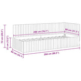Corner Bed Frame with Headboard Wine Red 80 cm x 200 cm Velvet 42016250