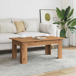 ZNTS Coffee Table Artisan Oak 100x60x42 cm Engineered Wood 855959