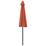 Balcony Parasol Terracotta Polyester, Aluminium, Steel 312499