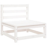 Garden Lounge Set White Solid pinewood Medium Modular 805696