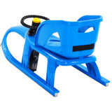 Sledge with Seat and Wheel Blue 102.5x40x23 cm Polypropylene 93727