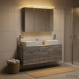 Bathroom Furniture Set 4 pcs Grey Sonoma 3406860