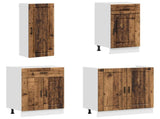 Kitchen Unit PORTO 8 pcs Old Wood Engineered Wood 3438171