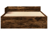 Bed Frame with Headboard Smoked Oak 80 x 200 cm Engineered Wood 8009037
