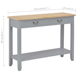 Console Table Grey 110x35x80 cm Wood 249902