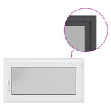 Basement Window RISOR 110 x 70 cm PVC and Glass Anthracite 42047341