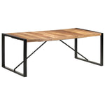 ZNTS Dining Table 200x100x75 cm Solid Wood 321543