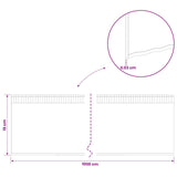 Lawn Edging 10 m x 15 cm Galvanised Steel Silver 42030379
