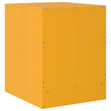 ZNTS Bedside Cabinet Yellow 34.5x39x44 cm Steel 841625