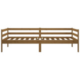 Day Bed without Mattress Honey Brown 90x190cm Solid Wood Pine 814637