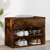 816050 Shoe Bench Smoked Oak 60x30x45 cm Engineered Wood